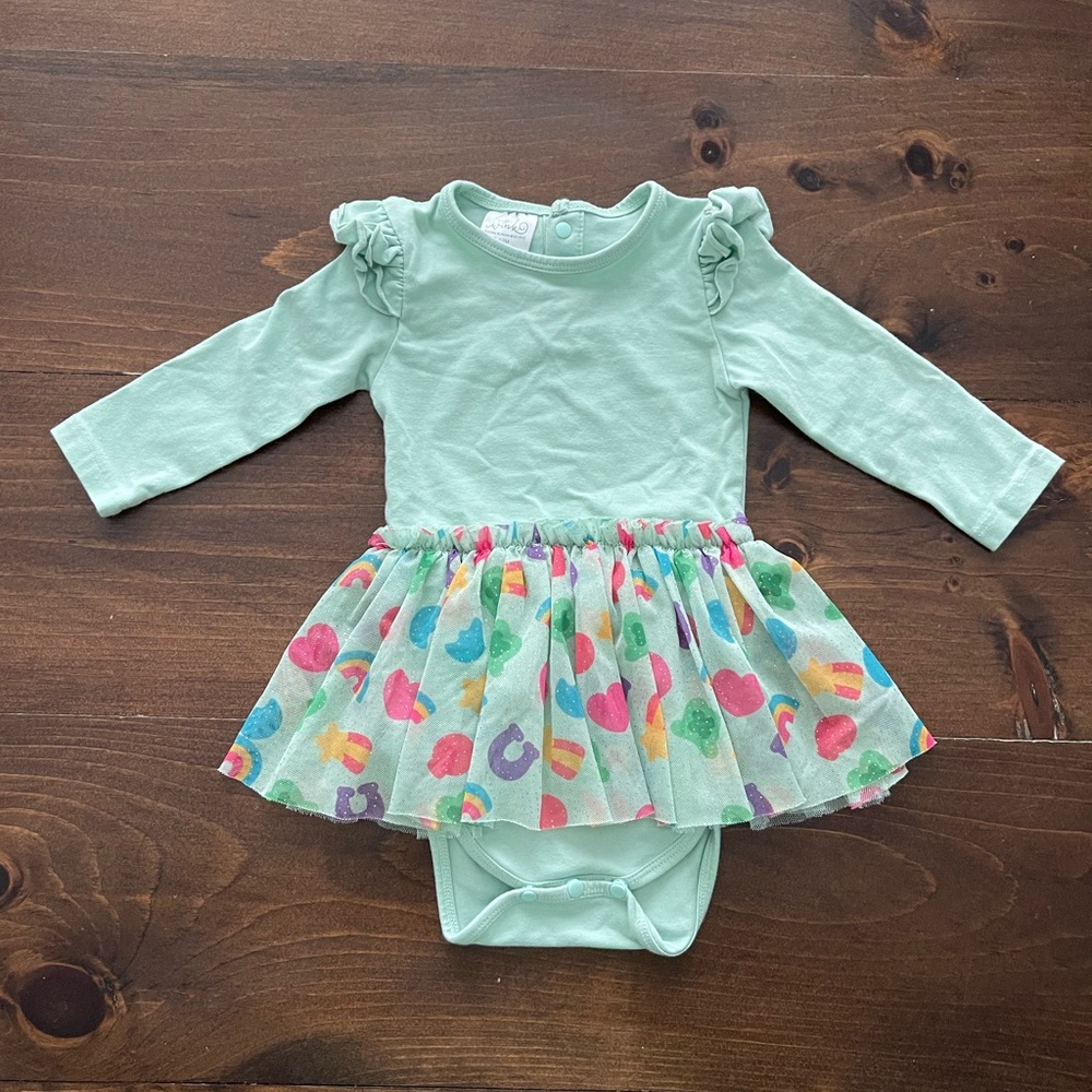 Sweet Wink Long Sleeve Bodysuit with Tutu